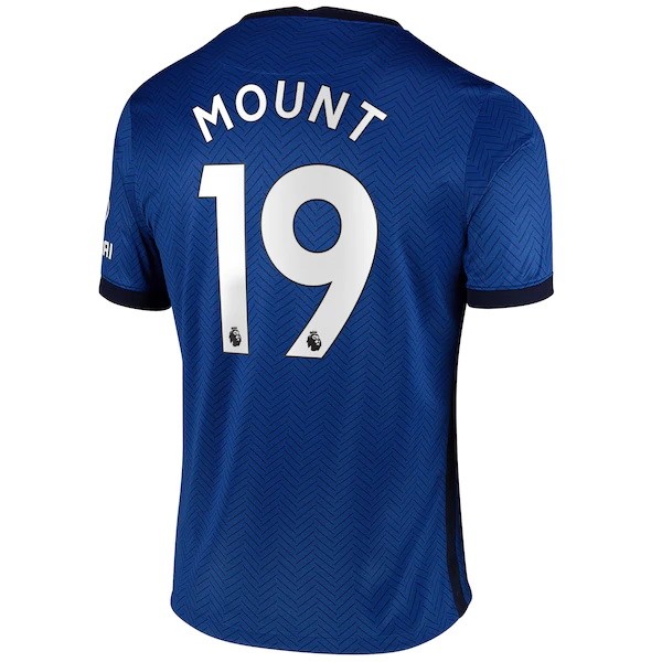 Maillot Football Chelsea NO.19 Mount Domicile 2020-21 Bleu